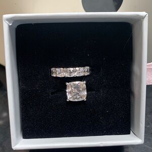 Diamonique Sterling 2+Carat Bridal Set - Size 4